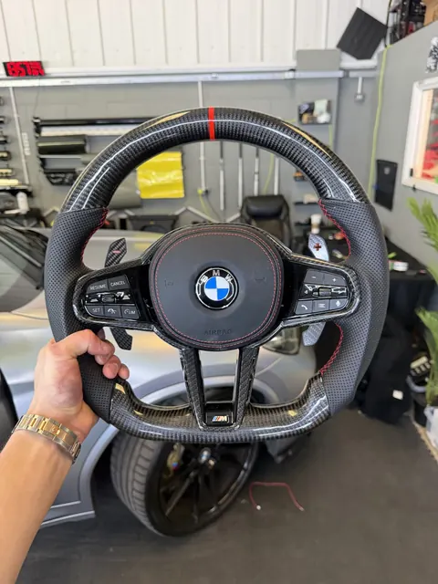 Custom steering wheel at DH Styling