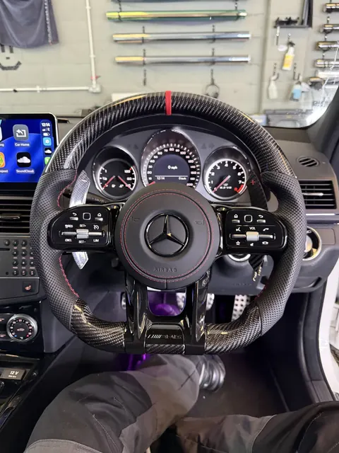 Steering wheel upgrade at DH Styling